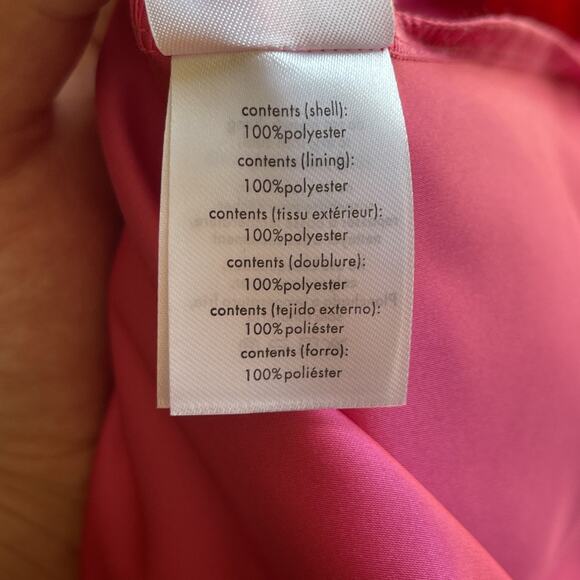 NWT WeWoreWhat x Revolve Strapless Feathered Gown Slit Womens Size 2 Hot Pink - Picture 9 of 9